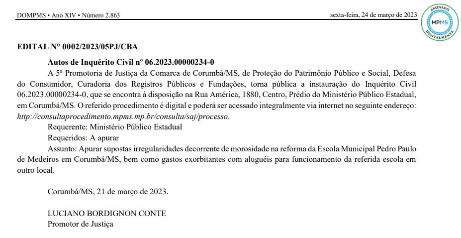 mp pedro paulo Farra das diárias