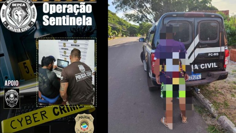 Homem é preso com imagens de pornografia infantil em Corumbá