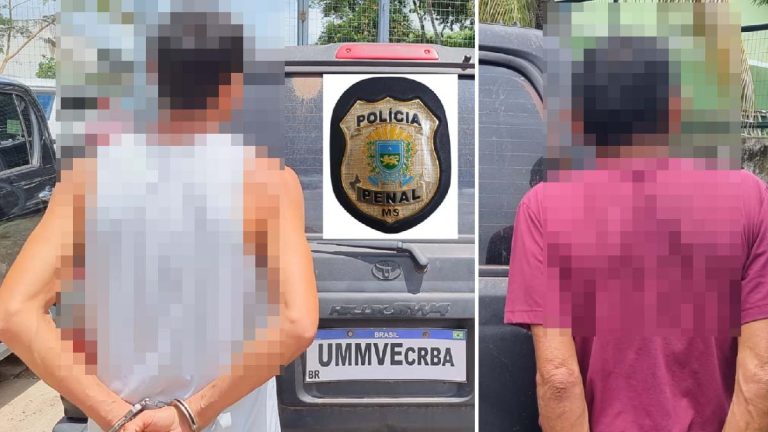 Foragidos da justiça são presos pela Polícia Penal de Corumbá