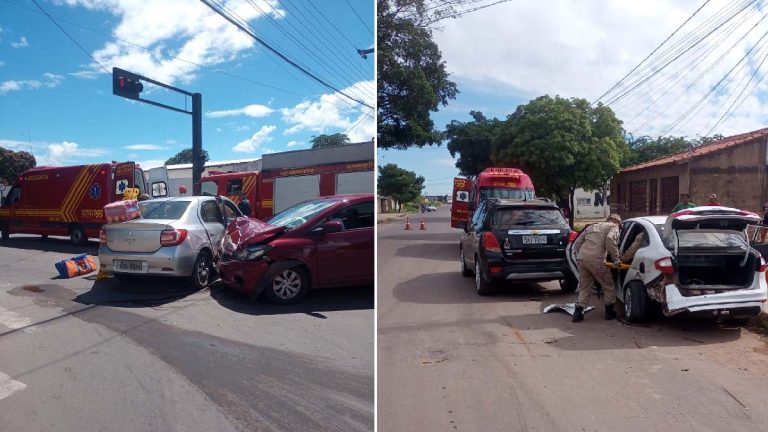 Corpo de Bombeiros atende duas ocorrências de acidente de trânsito em Corumbá