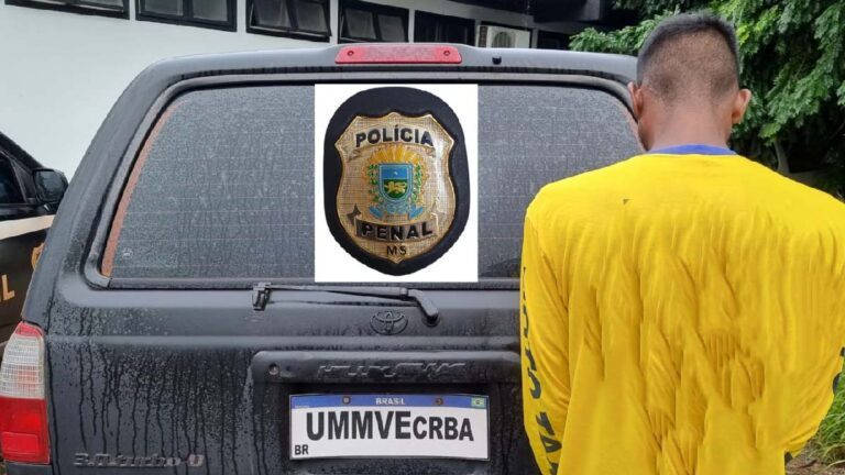 Condenado por tráfico de drogas é preso pela Polícia Penal em Ladário