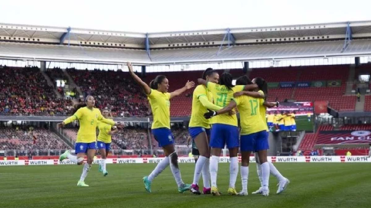 Você está visualizando atualmente Futebol feminino: Brasil vence Alemanha em último amistoso antes da Copa do Mundo