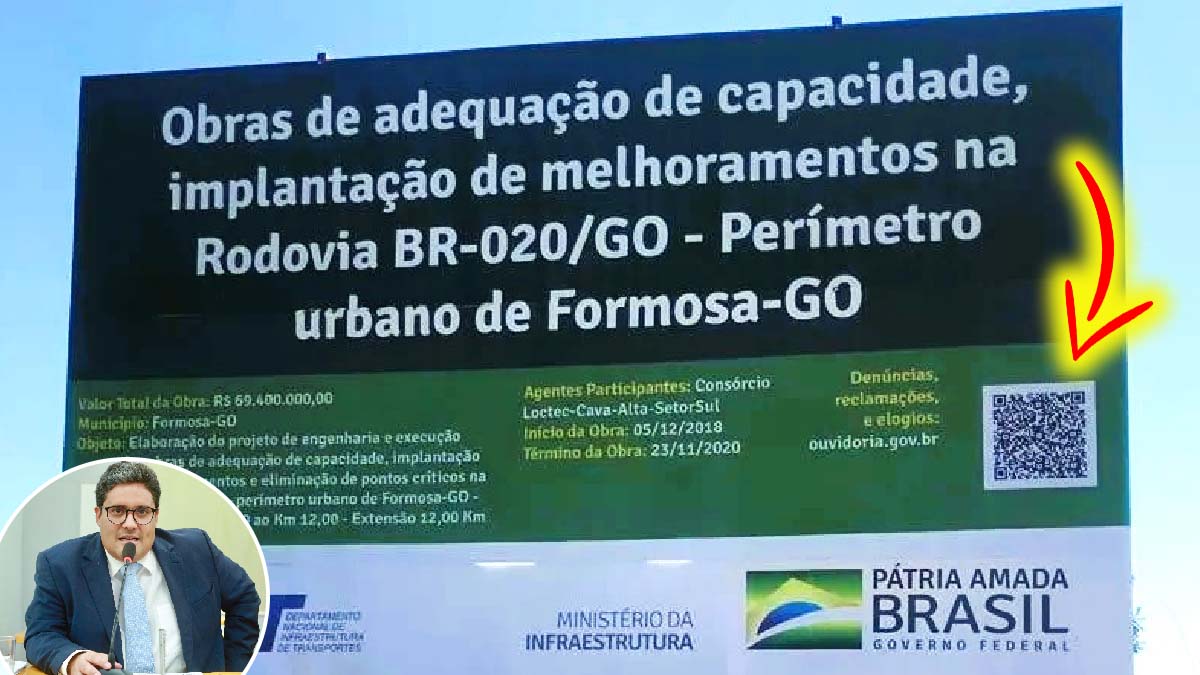 Você está visualizando atualmente Projeto de vereador em Corumbá propõe QR Code nas placas para monitorar obras