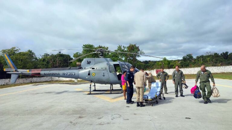 Gestante é resgatada pela Marinha na região do Paiaguás