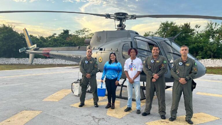 Com apoio da Marinha, Povo das Águas leva vacinação para região do Taquari