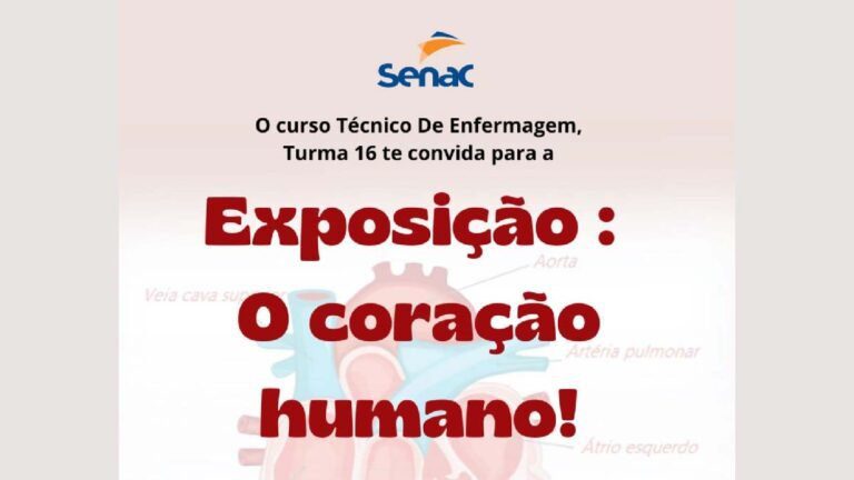 Alunos do Senac promovem exposição sobre o coração humano e oferece serviços de saúde gratuitos