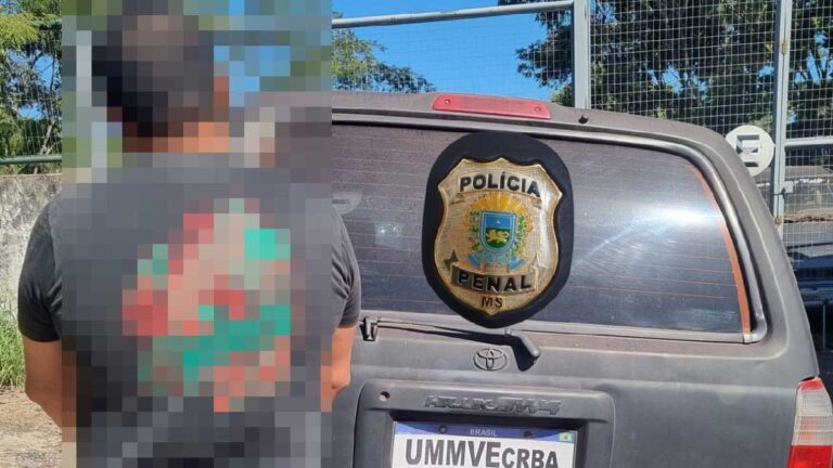 Foragido da Justiça é preso por Policiais Penais em Corumbá
