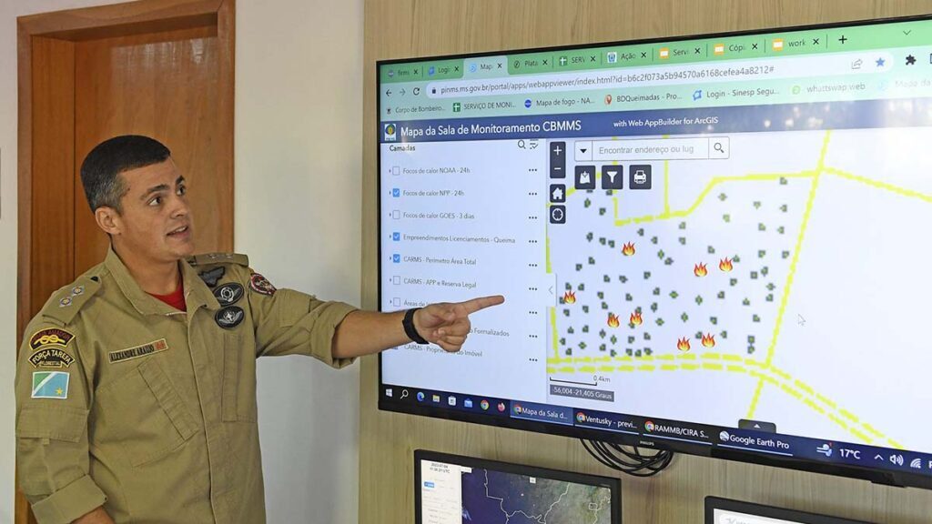 Tecnologia e parceria com a Nasa fortalecem bombeiros de MS contra incêndios florestais 2 Tecnologia queimadas