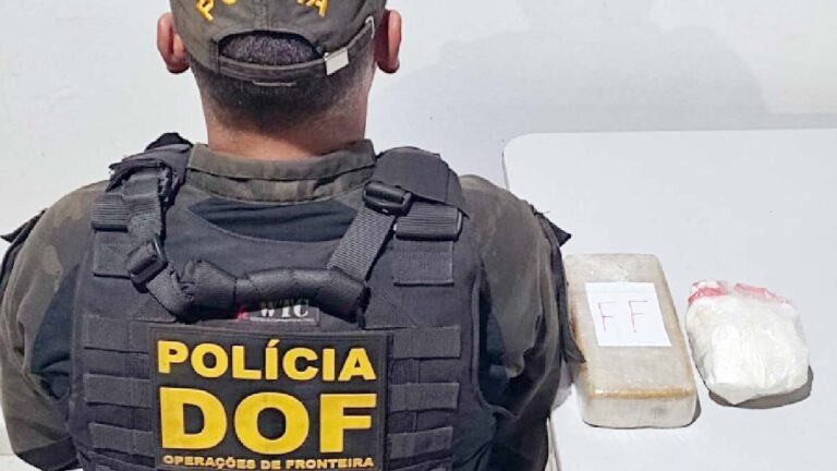 Idosa de 71 anos é presa com cocaína e pasta base em ônibus na BR-262