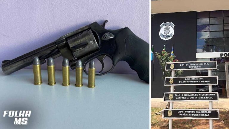 Polícia apreende arma usada por homem para ameaçar mulher em Corumbá