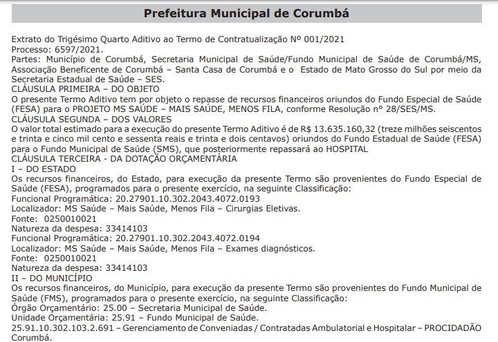 Estado repassa mais de R$ 13 milhões para Corumbá reduzir fila de cirurgias 2 mais saude menos fila