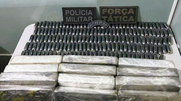Polícia Militar apreende mais de 12 quilos de cocaína com estrangeiros em Corumbá