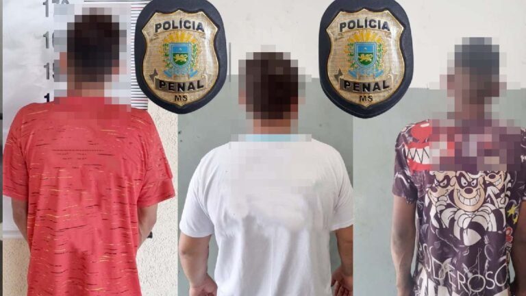 Polícia Penal prende três indivíduos em Corumbá e Ladário