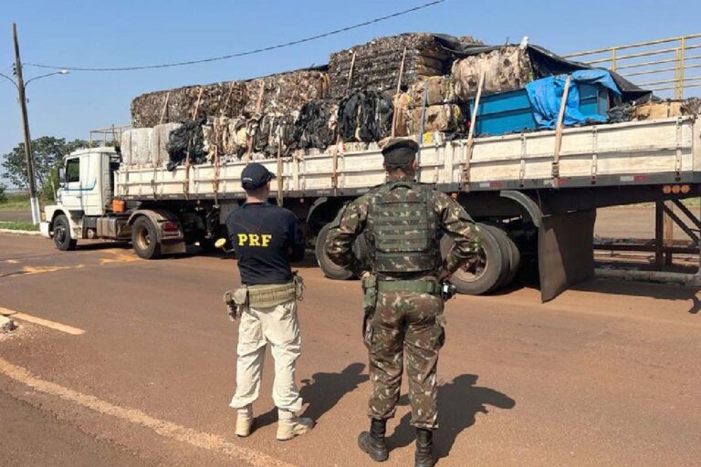 PRF e Exército apreendem mais de 3 toneladas de maconha em Ponta Porã