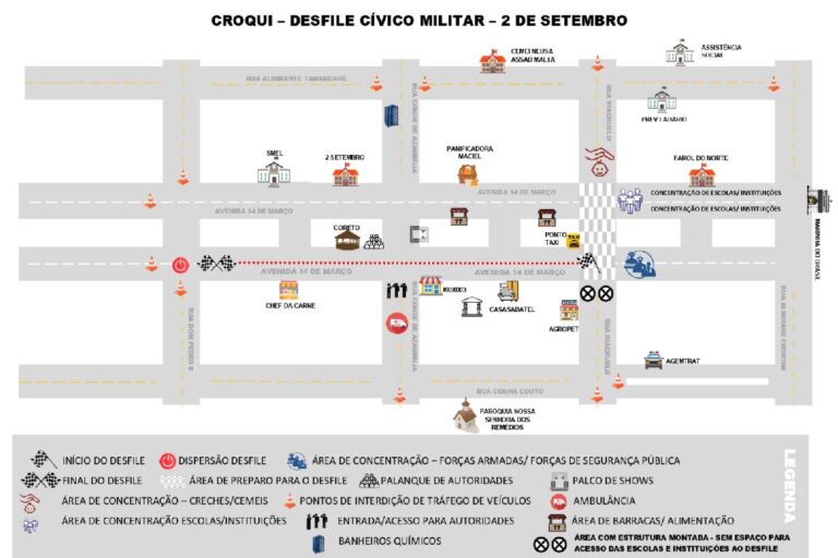 Ruas Interditadas em Ladário