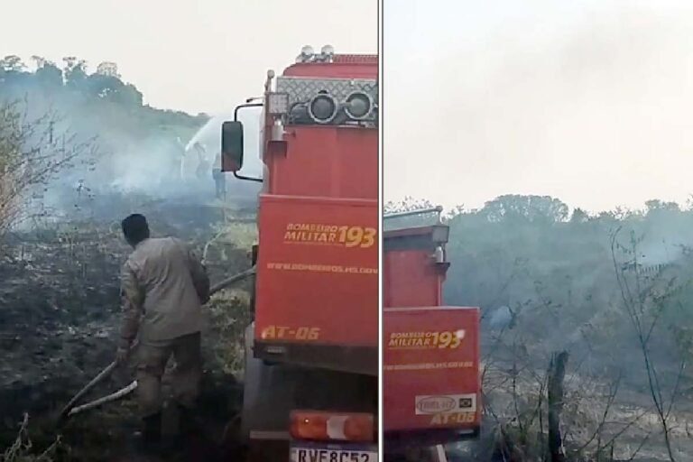 Incêndio florestal em Maria Coelho é controlado pelos bombeiros