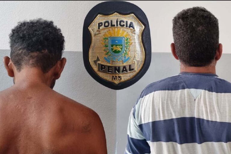 Polícia Penal prende dois foragidos por tráfico de drogas em Corumbá