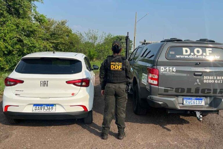 Estelionatária é flagrada com veículo furtado em operação do DOF na fronteira