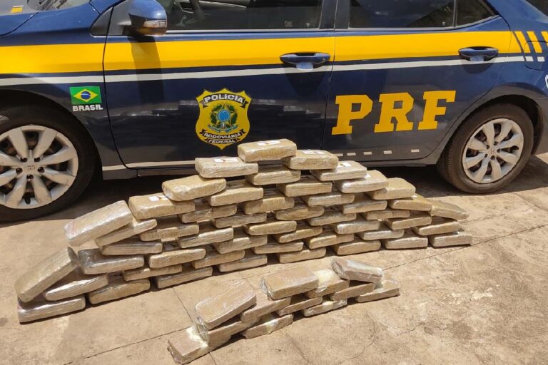 PRF apreende drogas escondidas em caminhão na BR 262 em Miranda