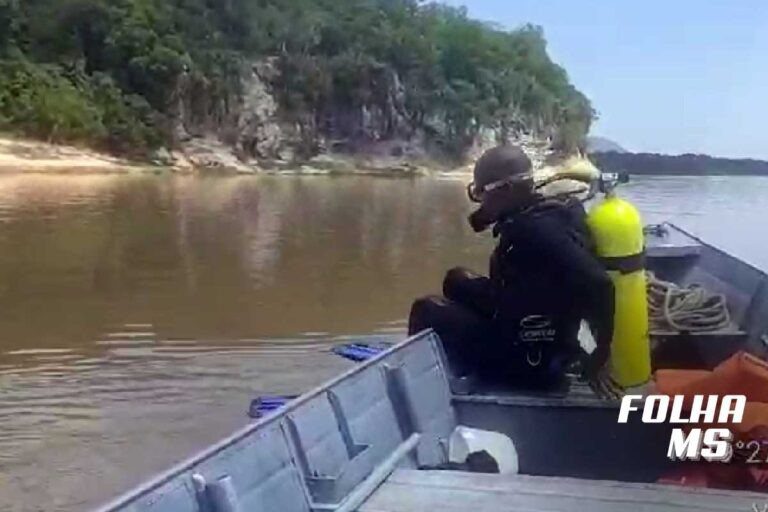 Bombeiros localizam corpo de homem que caiu de embarcação no Rio Paraguai