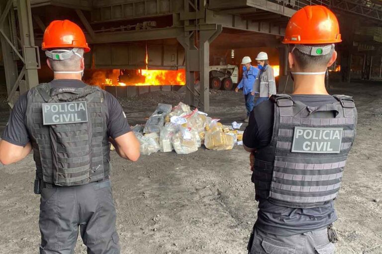 Incineração de drogas em Corumbá