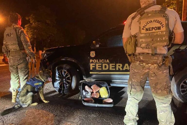 Passageiro que saiu de Corumbá é preso com 4,3 Kg de maconha na bagagem