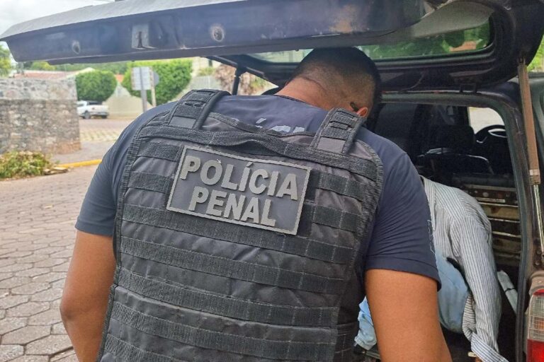 Condenado a mais de 19 anos de prisão é capturado pela Polícia Penal no centro de Corumbá