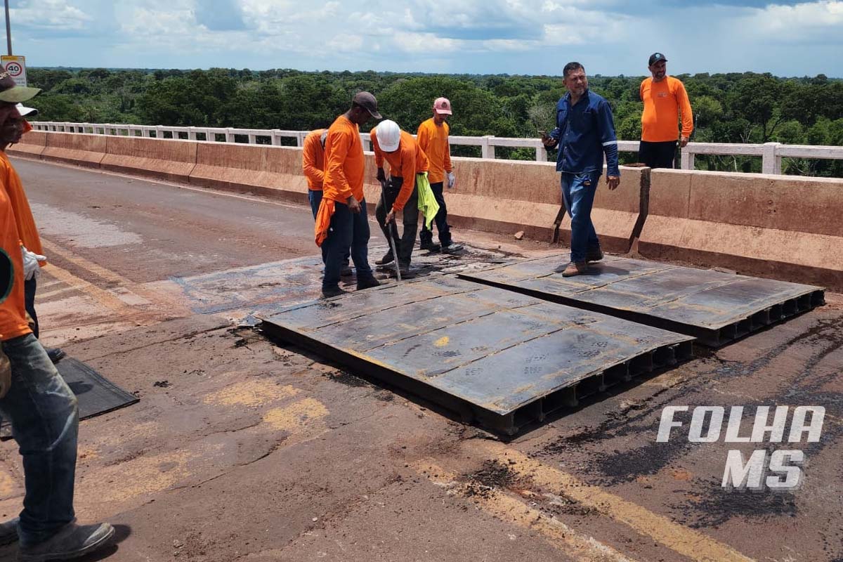 Leia mais sobre o artigo Obras na ponte sobre o Rio Paraguai poderá paralisar trânsito por até 72 horas
