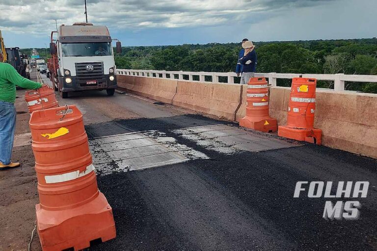 Agesul interdita tráfego na ponte da BR-262 sobre o rio Paraguai em Corumbá a partir deste sábado