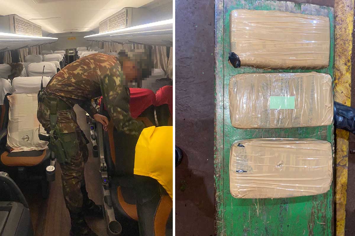 Você está visualizando atualmente Exército apreende boliviana com cocaína em ônibus com destino a São Paulo