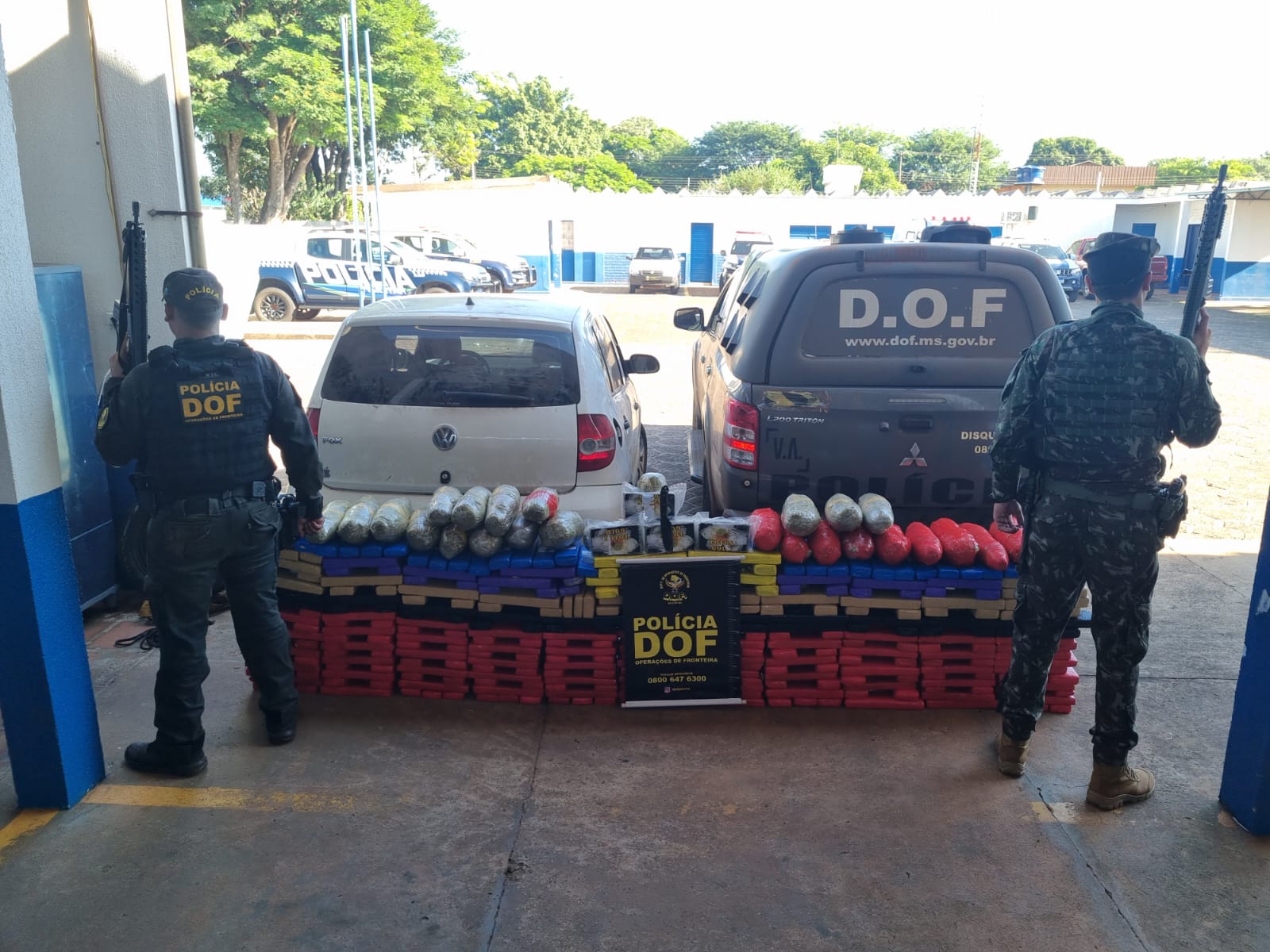 Acao conjunta entre DOF e Exercito Brasileiro resulta na apreensao