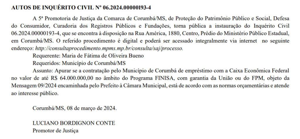 MP emprestimo golpe bancário