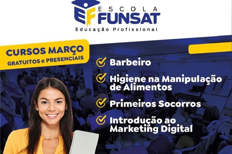 Funsat abre inscrições para 4 cursos profissionalizantes em março