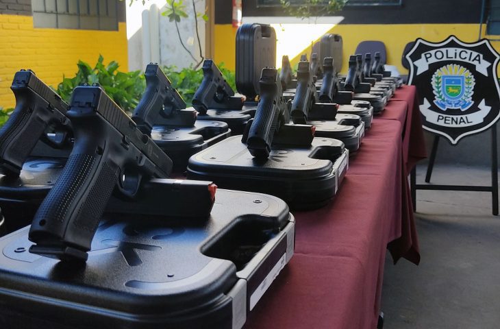 Novas pistolas Glock reforçam segurança pública e ação da Polícia Penal em Mato Grosso do Sul