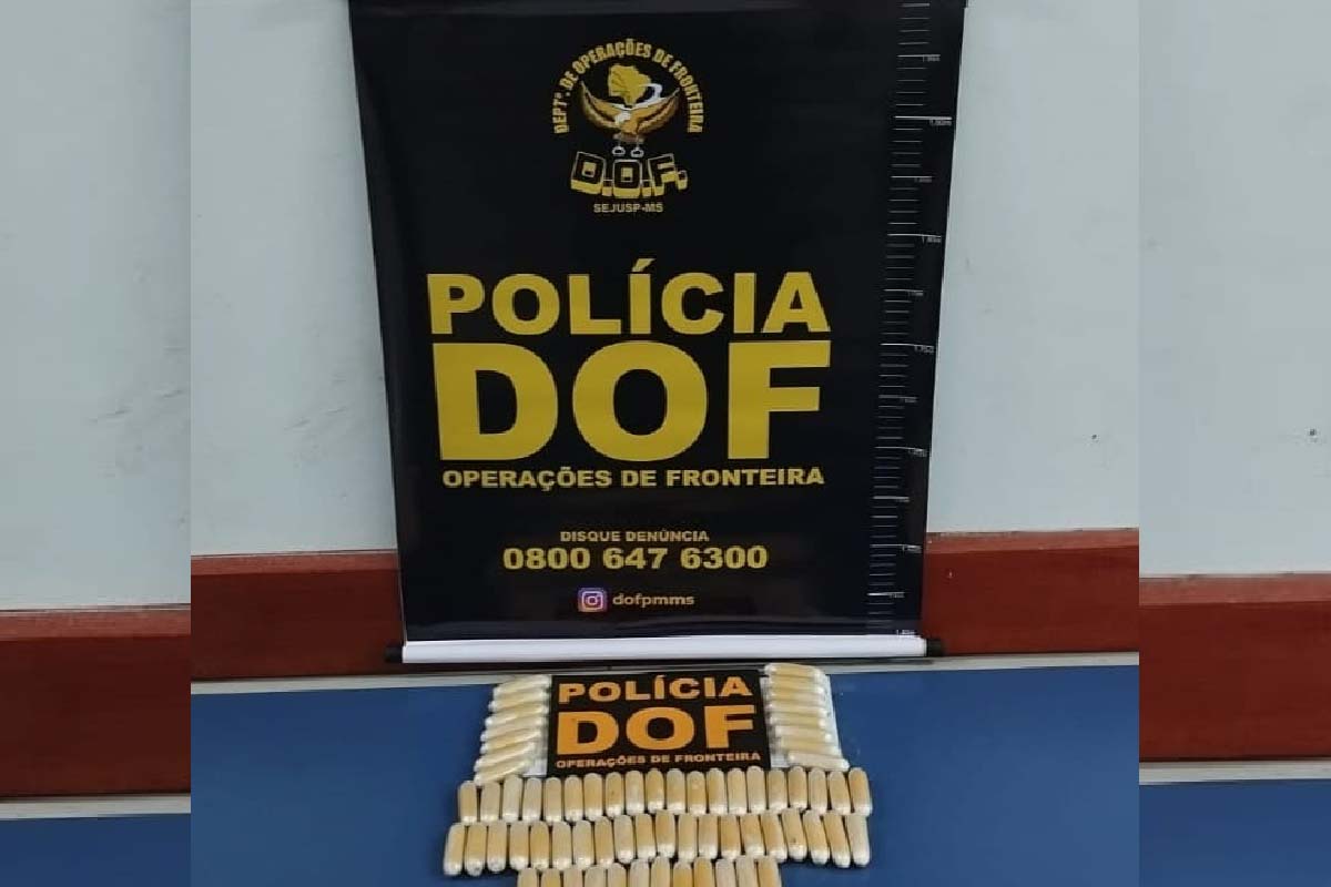 Você está visualizando atualmente Boliviano é flagrado pelo DOF com 67 capsulas de pasta base em ônibus com destino a SP