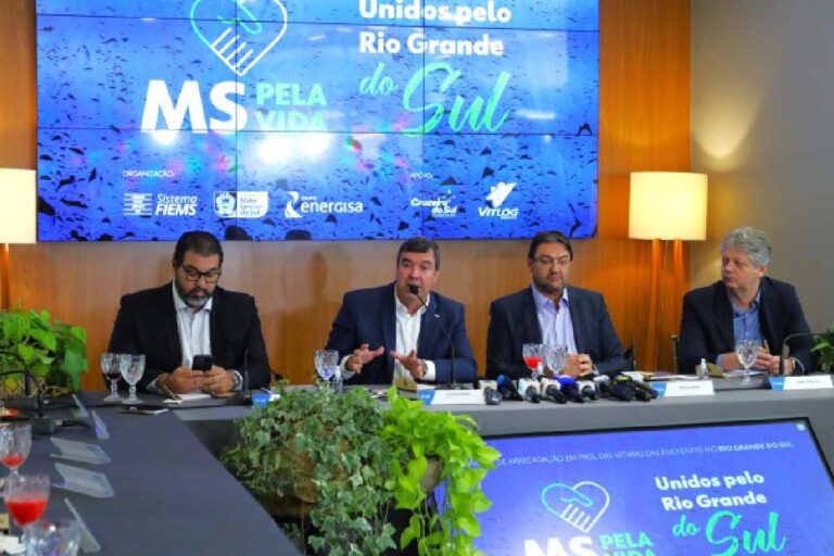 MS Pela Vida arrecada doações para vítimas das enchentes em RS