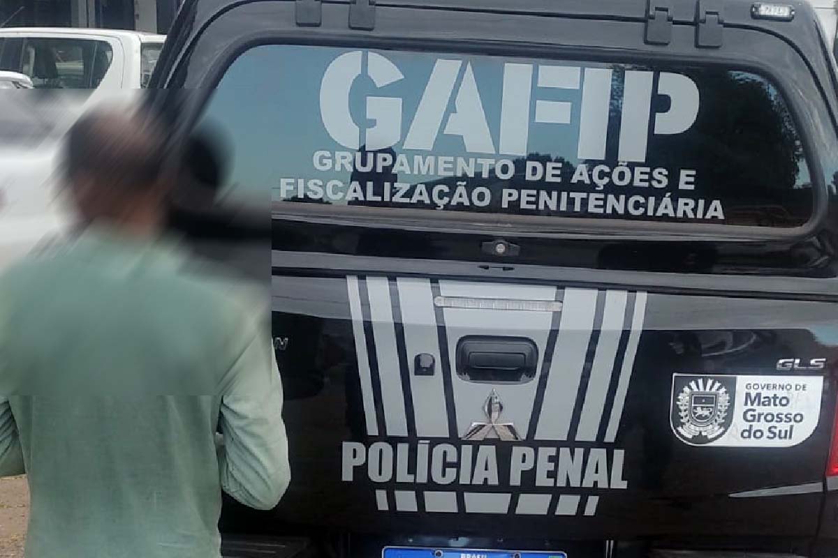 Leia mais sobre o artigo Foragido da justiça há seis meses é recapturado pela Polícia Penal em Corumbá