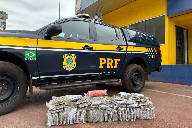 Homem é preso com 32 kg de drogas durante abordagem da PRF em Corumbá
