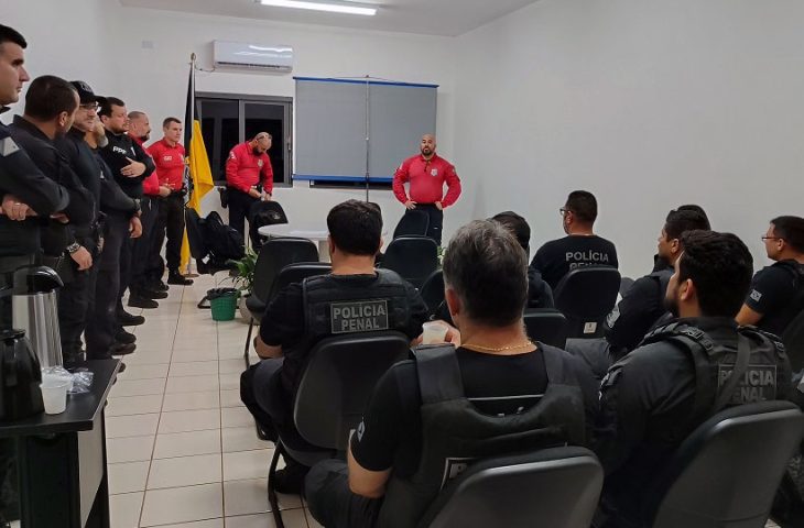 Polícia Penal treina equipe para lidar com situações de risco em penitenciárias estaduais