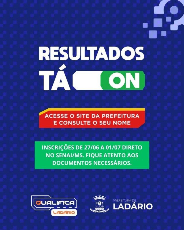 Qualifica Ladário 2024: Aprovados devem entregar documentação