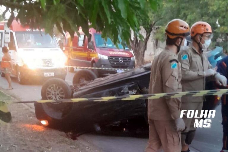 Motorista morre após colisão entre veículos na parte alta de Corumbá