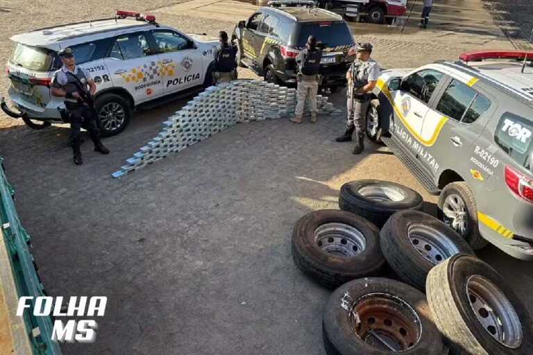 Cocaína em pneus de caminhão