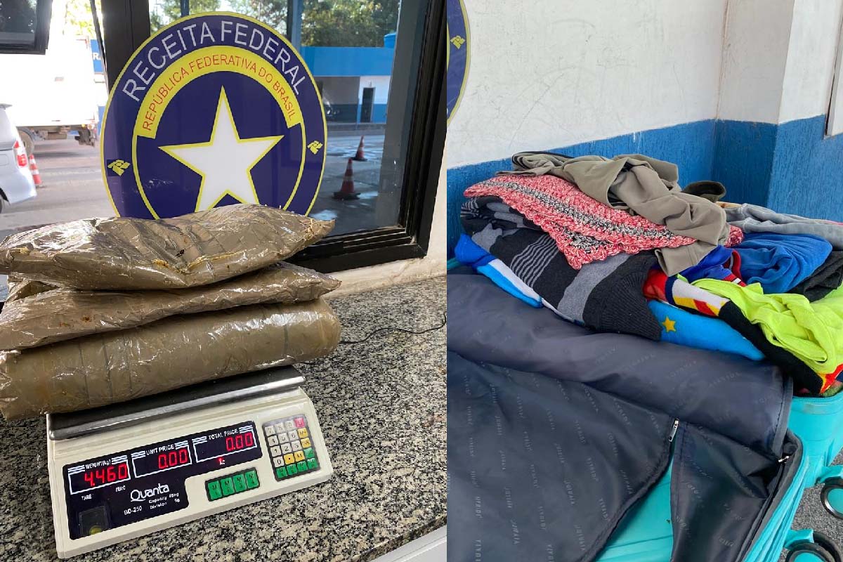 Leia mais sobre o artigo Passageiro boliviano é flagrado com 4,5 Kg de skunk em fundo falso de mala