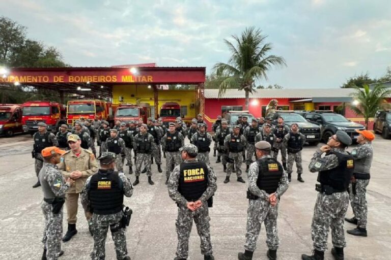 2ª equipe da Força Nacional chega ao Pantanal para ajudar no combate aos incêndios