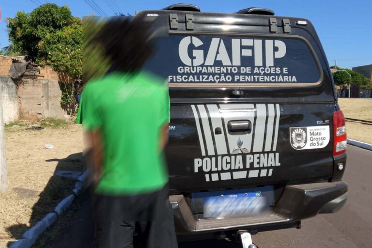 Foragido da justiça condenado por tráfico de drogas é capturado pela Polícia Penal
