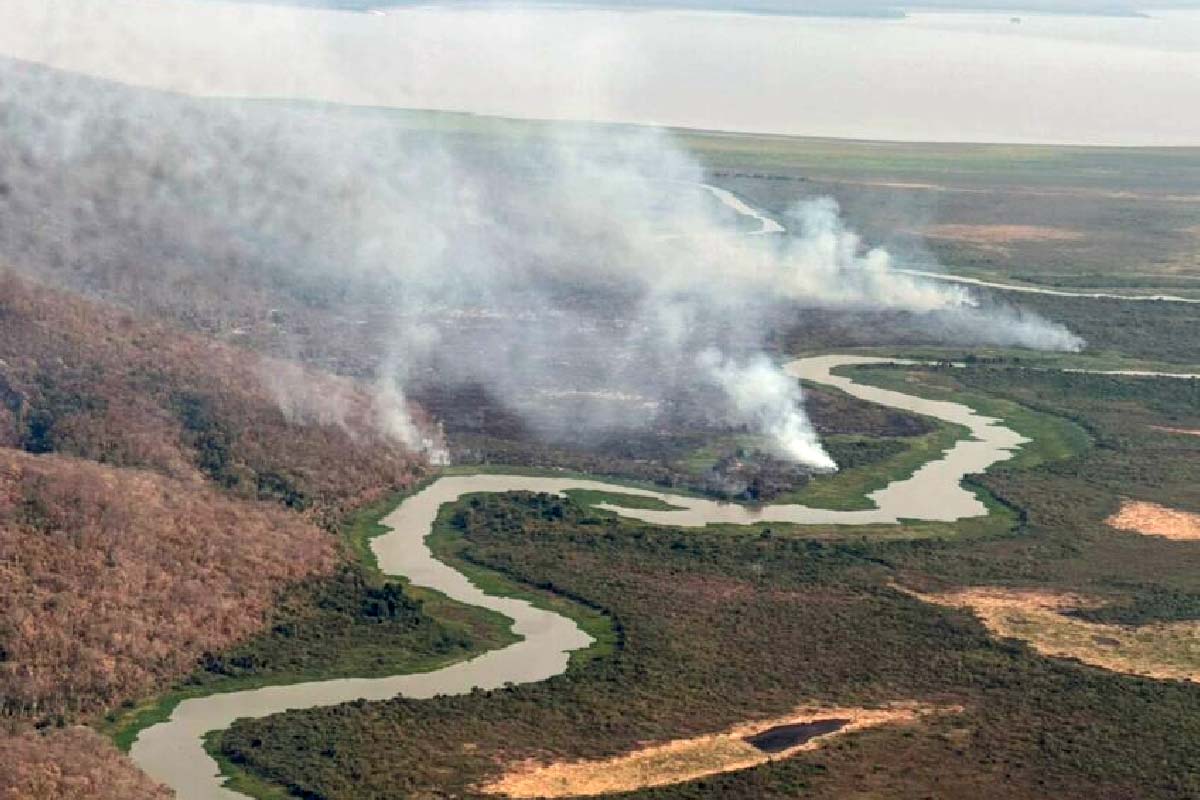 Você está visualizando atualmente Brigada Alto Pantanal e Prevfogo/Ibama fazem mobilização para combate na Rede Amolar