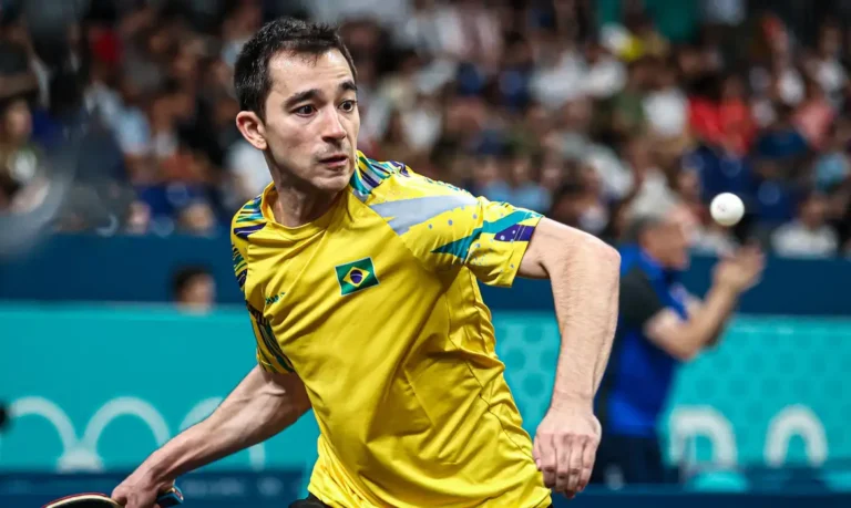 Calderano vence de virada e avança às oitavas do tênis de mesa