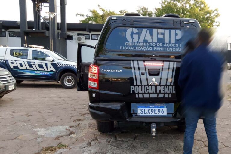 Condenado por homicídio qualificado é detido pela Polícia Penal no centro de Corumbá