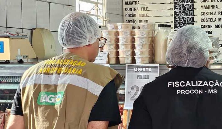 Procon e Iagro apreendem 618 kg de carne imprópria em operação