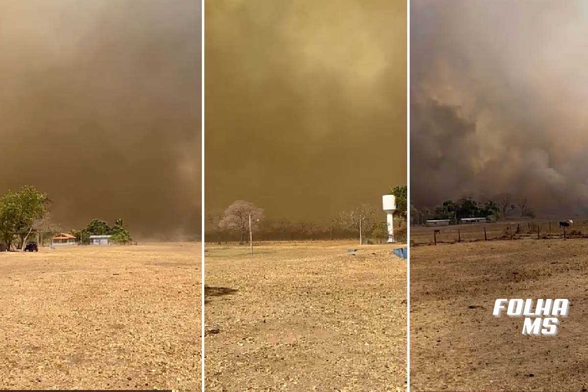 Você está visualizando atualmente Imagens de incêndio em fazenda no Pantanal impressionam internautas nas redes sociais